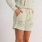 n:philanthropy  Womens Coco Distressed Casual Walking Shorts Beige NWT Photo 2