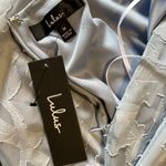 Lulus Dusty Blue Floral Dress Photo 6