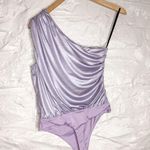 H:ours Revolve  Luna Lilac One Shoulder Bodysuit Photo 3