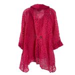 Katherine's Women's Hot Pink Lace Cardigan Size XL Photo 1