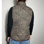 J.Crew  Leopard Print Puffer Vest Size Medium Photo 2