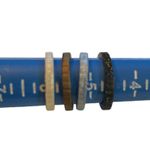 Women's Silicon Weddings Rings Set Of 4 Size 6 Photo 2