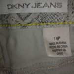 DKNY  14P Creme Gray Snake Jegging Jeans Photo 4