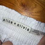Alice + Olivia  White Linen Blend Shorts Pull On size XS Photo 2