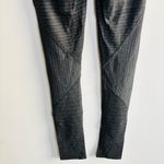 Helmut Lang  Women's Striped Leggings – Dark Gray, Sleek Minimalist, Size P Photo 9