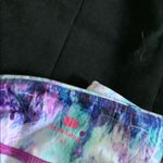 Pink Lotus Purple & Pink Patterned Cropped Workout Leggings - Size Large Photo 1