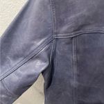 Liz Claiborne Vintage Liz Clairborne Lizwear Petite 100% Leather Purple Jacket Medium Petite Photo 6