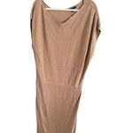 Banana Republic  Tan Asymmetrical Sheath Midi Dress Photo 5