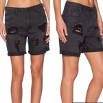 RES Destroyed Distressed No Doubt Black Denim Loose Fit Jean Shorts Size 26 Photo 13