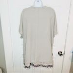 Main Strip Stripe Waffle Cardigan Tassel Hem Open M Photo 4