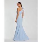 Mac Duggal  2304 Powder Blue Blue One Shoulder Mermaid Gown With 3D Flower Photo 1