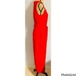 Calvin Klein Belted Wide Leg Jumpsuit Photo 3