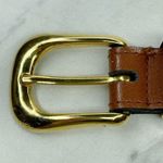 Vintage Wood Beaded Faux Leather Belt Made in Taiwan Small (S) ✨ Brown Photo 9