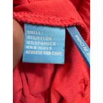 J. McLaughlin  Halter Top Sleeveless‎ Textured Blouse Coral Red XL Photo 6