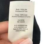 Aritzia Wilfred 100% Silk Blouse Babydoll Peplum Top Black Womens Size Small Photo 9