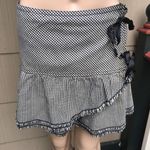 Houndstooth Lux wrap mini skirt Photo 1