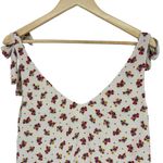 Sézane Lara Floral Tie Bow Straps Sleeveless Blouse | Sz 40 (US 8) | Mindy Print Photo 7
