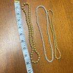 Bundle of Vintage handmade stretch pearl necklaces Yellow Photo 3