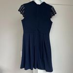 Sequin Hearts Navy Blue Lace Top Fit & Flare‎ Dress Party Cocktail Occasion - Size 11 Photo 1