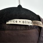 Alice + Olivia  Kota Utility Long Sleeve Shorts Romper Snap Front Women’s 4 Photo 3