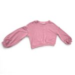 Free People  FP Beach Catalina Top Mauve/Pink Waffle Knit Pullover‎ Size M Photo 3