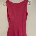 ZARA Basic Pink Sleeveless Ruched V-NeckMini Dress Pink size Small Photo 4