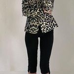 Escada Leopard Print Zip Front Blazer in Fantasy Size 38 Photo 2