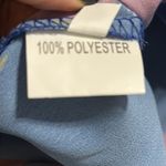 Royal blue size large Floral Halter Dress in Blue and Pink not lined no pockets Photo 8