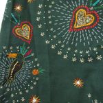 Farm Rio NWT Anthropologie x Fernanda in Green Toucan Heart Crop Flare Pants XS Photo 2