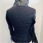 Nickolas K high collar genuine leather Moto jacket Black Photo 10