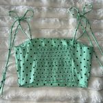 ZARA  SATIN SILKY POLKA DOT CROP TOP Photo 3