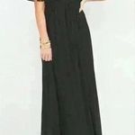 Show Me Your Mumu $198  Bridesmaid Black Maxi Dress Emily Empire Waist XS Photo 0