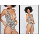 l*space πL*π Shimmer Stormi One Piece Swimsuit ~ Animal Instinct Print 12 XL NWT Photo 2