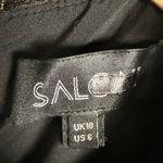 Saloni Andie Black Polka Dot Mesh Short Sleeve Cocktail Midi Dress Size 6 Photo 14