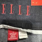 Elle  Wide Leg Jeans Women 2 Tall Low Rise Flare Stretch Blue Denim Pant *No belt Photo 4