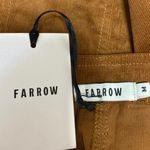 NEW Farrow Brown Corduroy Velvet Velour Button Front Mini A Photo 3