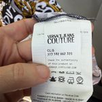 NEW Versace Jeans Couture Long Sleeve Black and Gold Baroque Bodysuit Size US 6 Photo 7