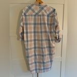 Barbour  Summer Millcross Dress Cotton Linen Plaid Midi Size 6 Photo 3