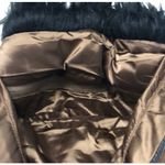Brown faux fur lined belted puffer vest Women's Size S Small NWT Photo 4