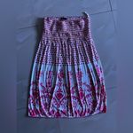 Polka Dot Strapless Dress Tinving white with pink mini dress size 2 Red Photo 5