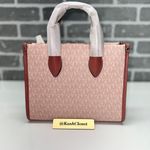 Michael Kors DK Powder Blush Multi Mirella Tote Small Shopper Top Zip Crossbody Photo 4