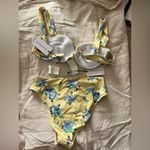 We Wore What NWT , BIKINI, Golden Hour Floral, Underwide Top, High Rise Bottom med Photo 3