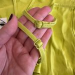 ZARA ‎ NWT Satin Cropped Cowl Neck Top Womens Size S Neon Green Photo 3