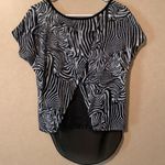 BCX  SHEER Zebra Print Top Photo 1