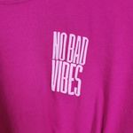 Victoria's Secret  Womens Sweatshirt Size M Pink Pullover Crew Neck Long Sleeve Photo 3