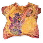 Size 4X Y2K Style Flowy Shirt Orange Photo 1