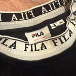 FILA  Black Velvet Velour Long Sleeve Top Photo 1