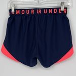 Under Armour Heatgear Running Shorts with Pockets Navy Blue Neon Pink XS Photo 6