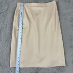 Escada Wool Pencil Skirt Career Wear Business Casual Beige Size 34 US 4 Designer Tan Photo 3