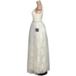 Lulus  Sweet Love Floral Lace Beaded Maxi Dress, Ivory, Small Photo 8